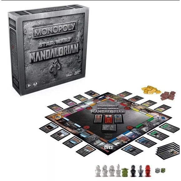 Star Wars The Mandalorian Edition Monopoly Game Baby Yoda - Picture 1 of 9